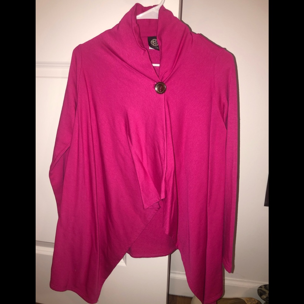 Hot pink cross sweater